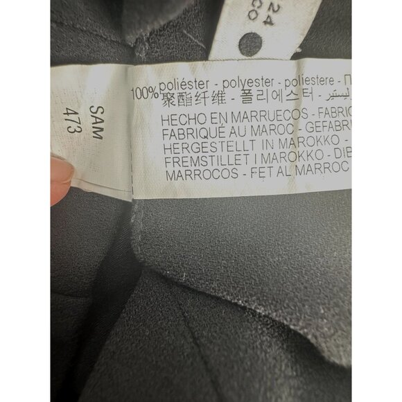 Zara XS Black Tailored Pleated High Waisted Wide Legged Shorts - Picture 9 of 12